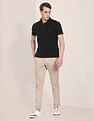 U.S. Polo Assn. Mid Rise Flat Front Solid Trousers