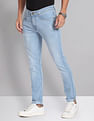 AD by Arvind Skinny Fit Distressed Jeans