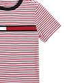 Tommy Hilfiger Boys Red Horizontal Striped T-Shirt