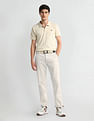 Arrow Sports Mid Rise Solid Trousers