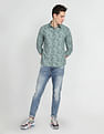 Flying Machine Mid Rise Slash Slim Tapered Jeans
