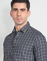 Arrow Sports Cutaway Collar Tartan Check Shirt