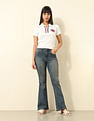 U.S. Polo Assn. Women High Rise Extreme Flare Fit Jeans