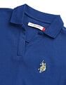 U.S. Polo Assn. Women Blousan Boxy Fit Polo Shirt