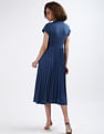 Tommy Hilfiger Ribbed Mock Neck Midi Dress