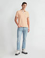Arrow Sports Tipped Collar Solid Polo Shirt