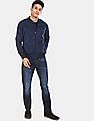 Flying Machine Raglan Sleeve Solid Bomber Jacket