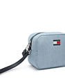 Tommy Hilfiger Textured Light-Blue Cotton Bag