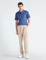 Calvin Klein Solid Cotton Liquid Polo Shirt
