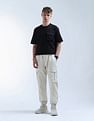 Flying Machine Mid Rise Relaxed Fit Cargo Trousers