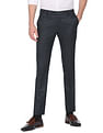 Arrow Patterned Weave Hudson Tailored Fit Trousers