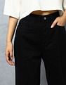 Flying Machine Women High Rise Distressed Mom Fit Jeans