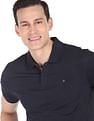 AD by Arvind Modern Jersey Slub Polo Shirt