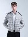 Flying Machine Solid Nylon Puffer Jacket