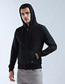 Flying Machine Hooded Solid Sweatshirt