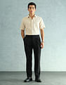 Arrow Cotton Linen Regular Fit Shirt