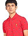 U.S. Polo Assn. Cotton Brand Print Polo Shirt
