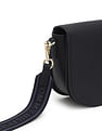 Tommy Hilfiger Textured Black PU Totes