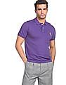 U.S. Polo Assn. Ribbed Collar Solid Polo Shirt