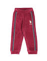 U.S. Polo Assn. Kids Glitter Taped Velvet Track Pants