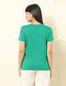 U.S. Polo Assn. Women Regular Fit Brand Printed T-Shirt