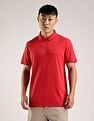 Calvin Klein Jeans Solid Regular-Fit Cotton Polo T-Shirt