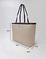 Tommy Hilfiger Logo Beige Pvc Tote Bag