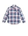 U.S. Polo Assn. Kids Boys Plaid Checked Regular Fit Shirt
