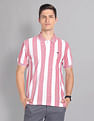 AD by Arvind Vertical Stripe Moistex Finish Polo Shirt