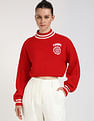 Tommy Hilfiger Red Women's Sweatshirt for Cozy Style