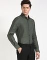 Tommy Hilfiger Self-Design Slim-Fit Cotton Shirt