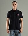 Tommy Hilfiger Solid Regular Fit Cotton Polo T-Shirt