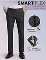 Arrow Newyork Solid Dobby Slim Fit Trousers