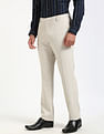 Tommy Hilfiger Regular-Fit Self-Design Mid-Rise Trouser